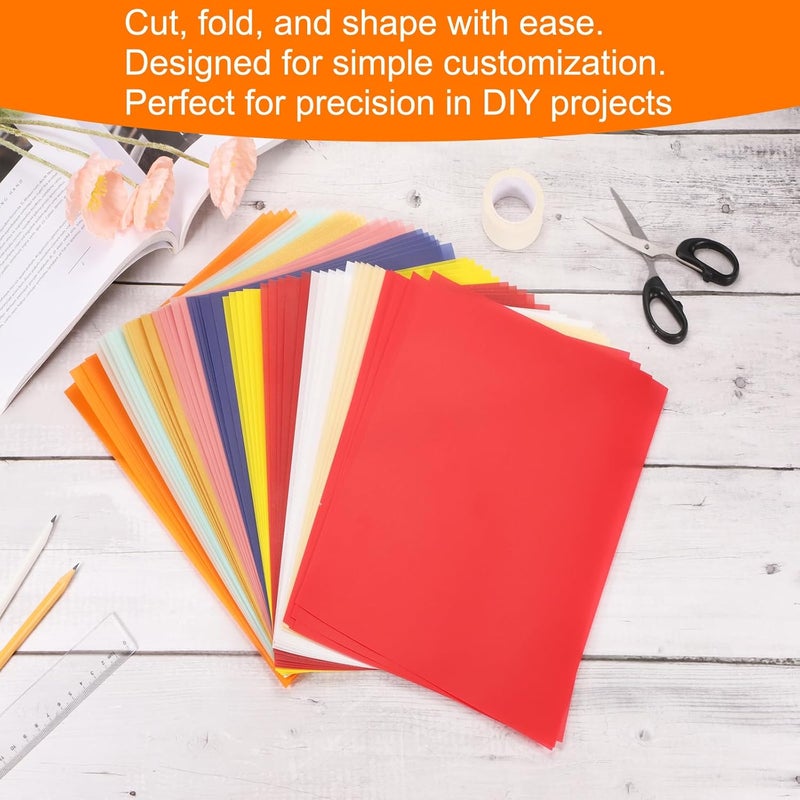 MECCANIXITY Colored Vellum Paper, 40 Sheet Sky Blue Transparency 11.7 x 8.2 Printable Vellum Paper, Translucent Vellum Sheets for Printing Wedding Invitations, Ink Jet Laser Printer - Image 4